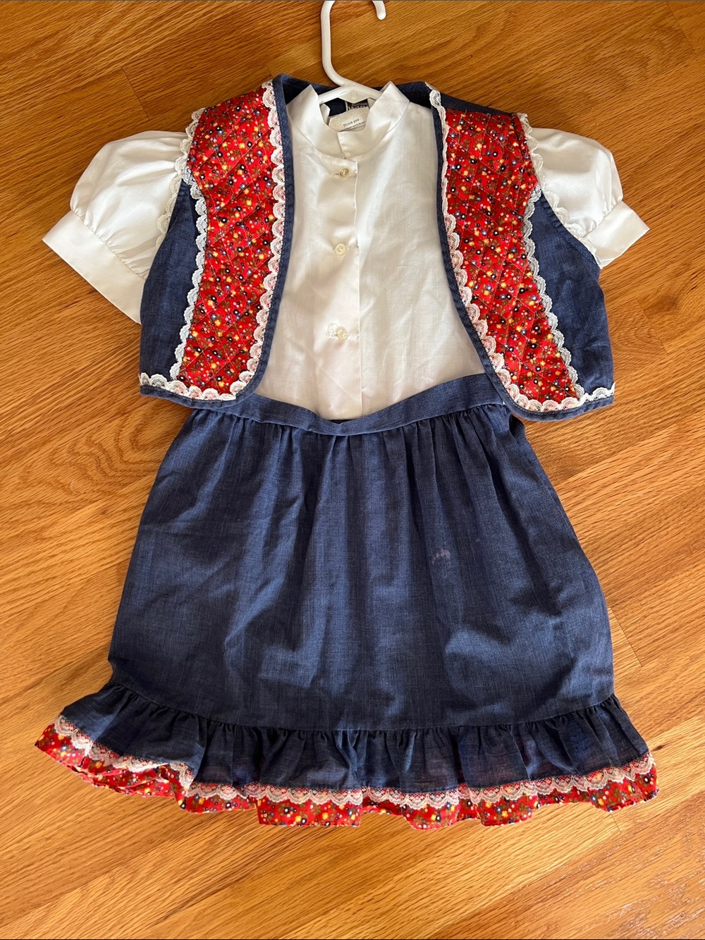 Vintage Montgomery wards Kids Navy and Red Traditional Style set size 6